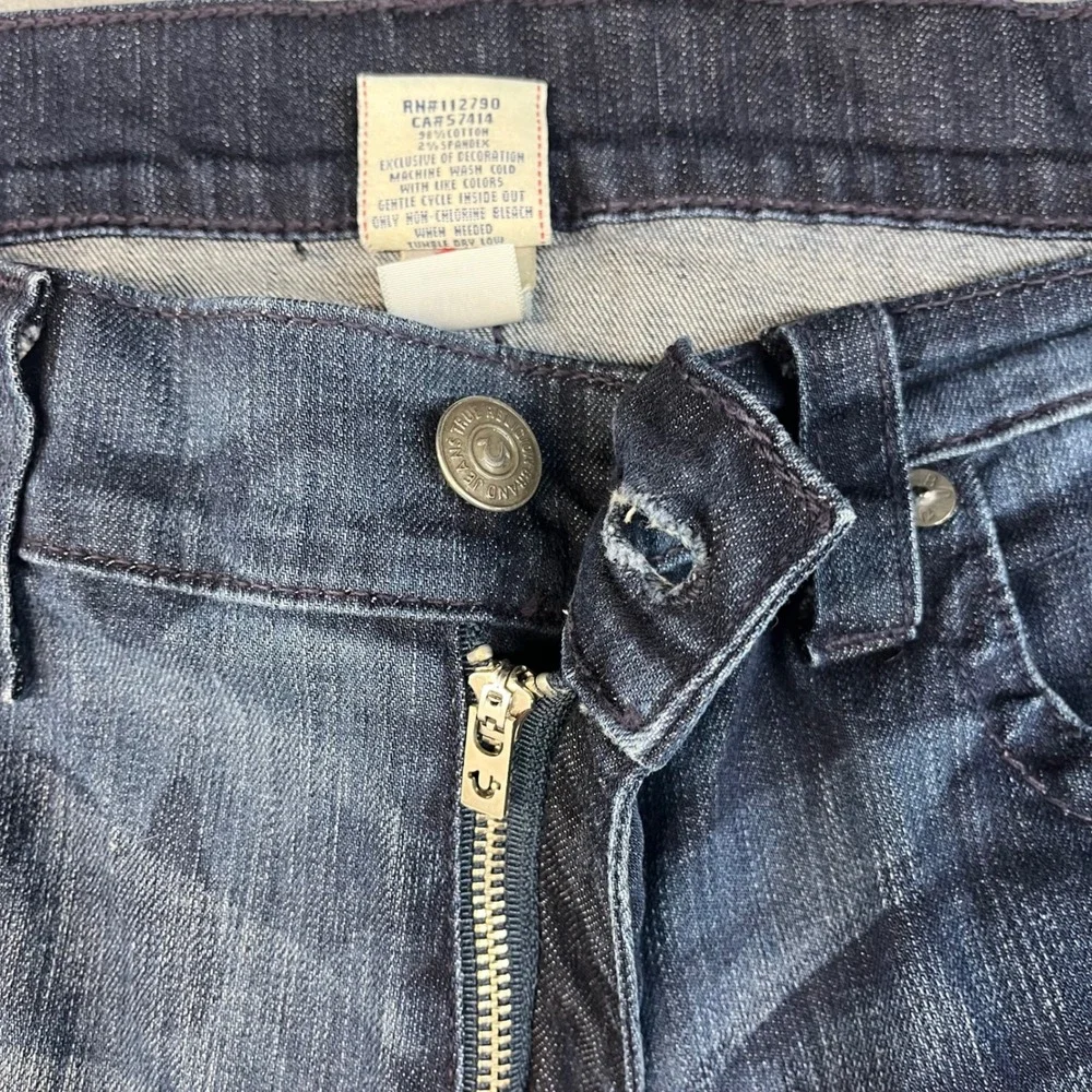 True Religion Bobby Jeans Men's Size 38 Blue Camo Denim